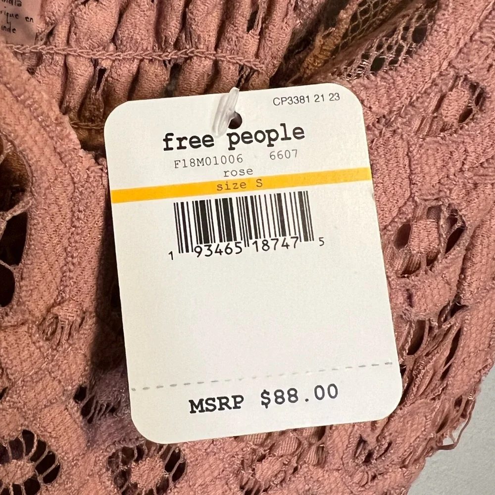 NWT Free People Adella Dress in Rose Size S and M - Picture 12 of 13